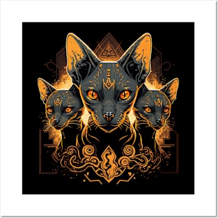 Cerberus as a Cryptic feline Posters and Art